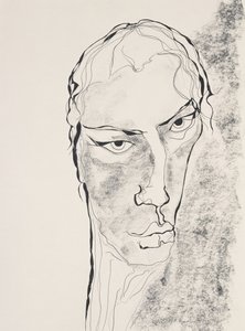 Donna Dee, 1998 (blæk og blyant på papir) af Stevie Taylor